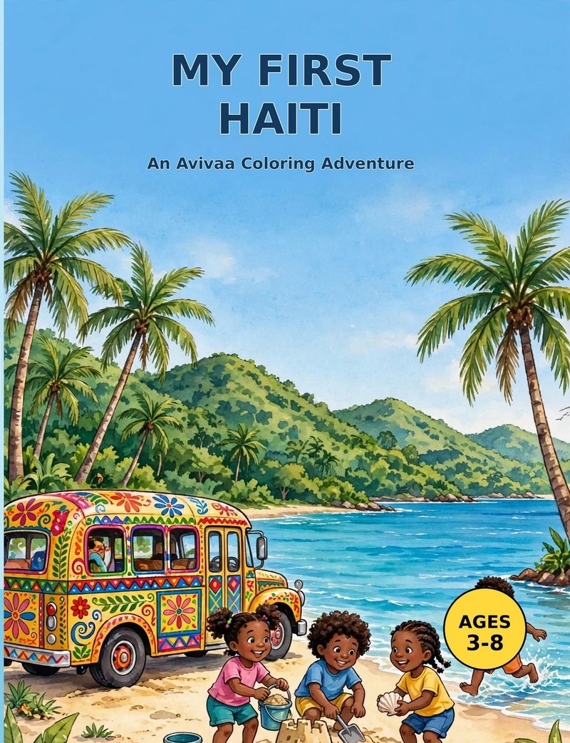 My First Haiti coloring book cover